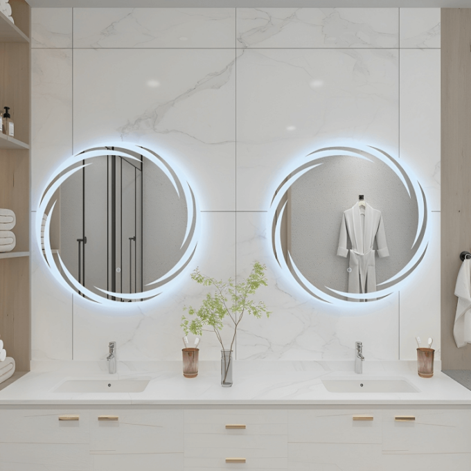 LED Round Mirrors Ideal for Ambient Lighting