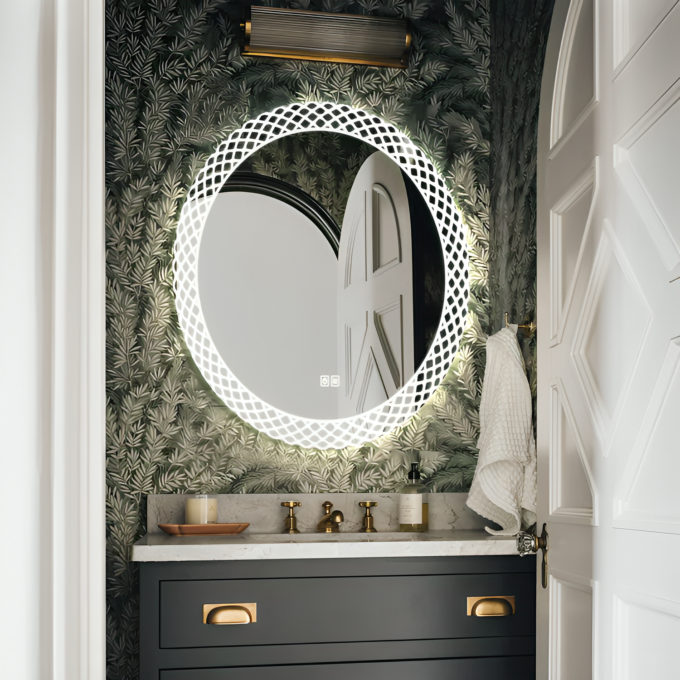Round LED Mirrors Designed for Flawless Reflection