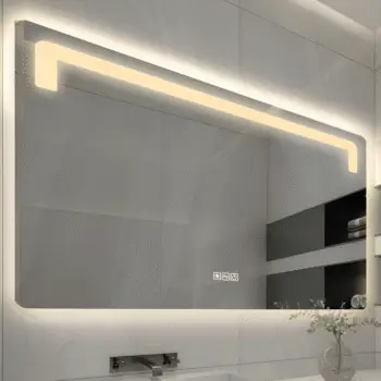 Espejo Cuadrado con Luz Neutral