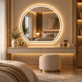 Espejo Media Luna LED Personalizado