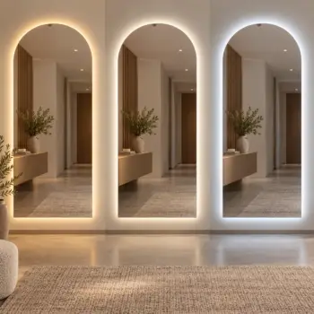 Espejo Ovalado LED para Baño